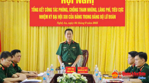 Đảng ủy Lữ đoàn Pháo binh 16 lãnh đạo tốt phòng, chống tham nhũng, lãng phí, tiêu cực