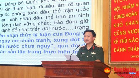 Chuẩn bị chất lượng báo cáo tham luận tại Đại hội Đảng bộ Quân đội lần thứ XII