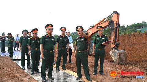 Bộ Tư lệnh Quân khu 4 kiểm tra thi công dự án Doanh trại Đoàn Kinh tế  - Quốc phòng 92.