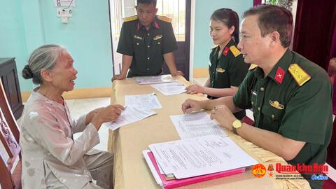 Bộ CHQS thành phố Huế Chi trả trợ cấp 1 lần Theo các Quyết định 142, 62, 49 của Thủ tướng Chính phủ