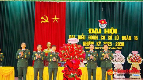 Khai mạc Đại hội đại biểu Đoàn cơ sở Lữ đoàn Pháo binh 16
