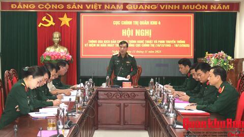 Thông qua chương trình nghệ thuật và phim truyền hình Kỷ niệm 80 năm truyền thống Cục Chính trị