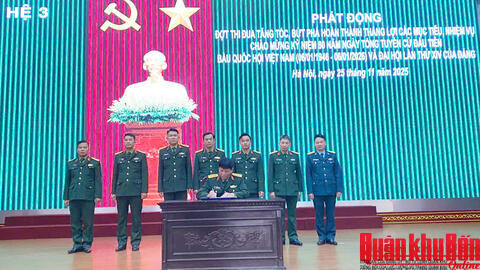 Hệ 3, Học viện Chính trị: Phát động đợt thi đua cao điểm