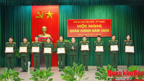 Đảng ủy Kho K3 (Cục Hậu cần - Kỹ thuật Quân khu 4) lãnh đạo đơn vị hoàn thành xuất sắc nhiệm vụ năm 2025