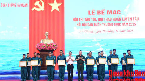 Hải đội dân quân thường trực tỉnh Quảng Trị đạt thành tích cao trong Hội thi tàu tốt, Hội thao huấn luyện tàu Hải đội Dân quân thường trực năm 2025
