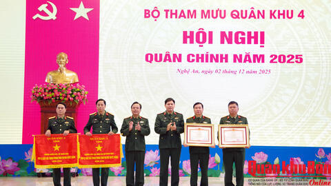 Bộ Tham mưu Quân khu 4: Hội nghị Quân chính năm 2025