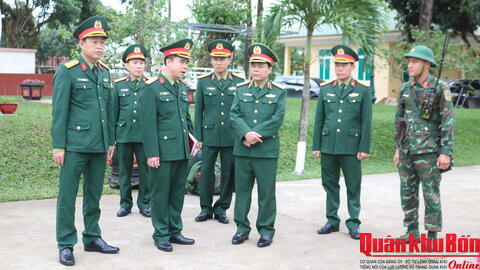 Bộ Tư lệnh Quân khu 4 kiểm tra toàn diện nhiệm vụ QS, QP tại Sư đoàn 968.