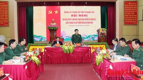 Đảng ủy Quân sự tỉnh Quảng Trị ra Nghị quyết lãnh đạo thực hiện nhiệm vụ quân sự, quốc phòng và xây dựng Đảng bộ năm 2026