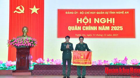 Bộ Chỉ huy Quân sự tỉnh Nghệ An hội nghị quân chính năm 2025