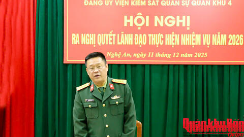 Đảng ủy Viện Kiểm sát Quân khu 4 ra nghị quyết lãnh đạo thực hiện nhiệm vụ năm 2026