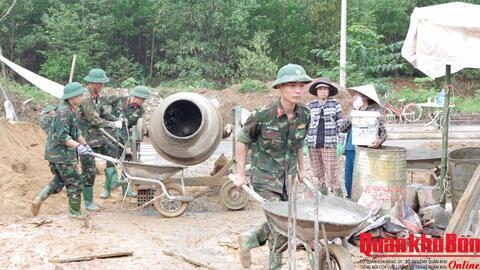 Các đơn vị hành quân dã ngoại làm công tác dân vận đợt 2 năm 2025