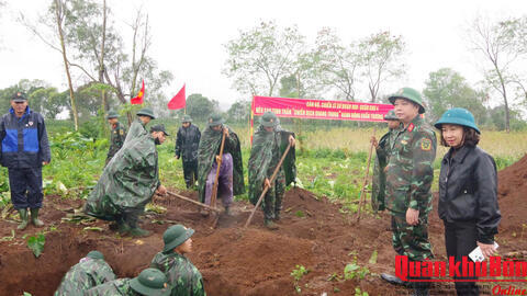 Sư đoàn 968 khởi công xây dựng nhà ở cho Nhân dân tại xã Khe Sanh, tỉnh Quảng Trị