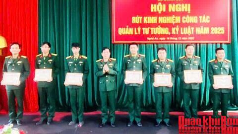Lữ đoàn 654 (Cục Hậu cần - Kỹ thuật Quân khu 4) rút kinh nghiệm công tác quản lý tư tưởng, kỷ luật năm 2025