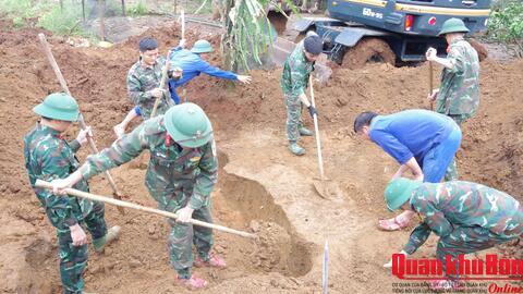 Sư đoàn 968 (Quân khu 4) tìm kiếm, quy tập 4 hài cốt liệt sĩ tại Quảng Trị