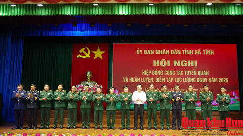 Hà Tĩnh: Hiệp đồng công tác tuyển quân và huấn luyện dự bị động viên năm 2026