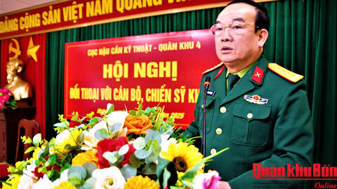 Cục Hậu cần – Kỹ thuật Quân khu 4 đối thoại dân chủ tại Kho KX3