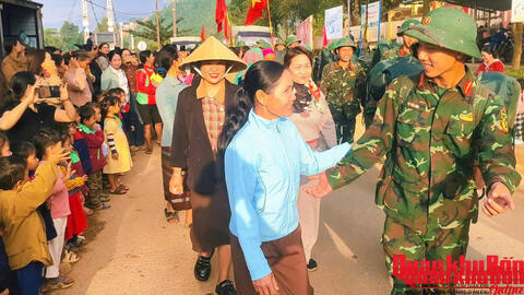 Sư đoàn 968 (Quân khu 4) hoàn thành tốt đợt công tác dân vận tại xã Bến Quan