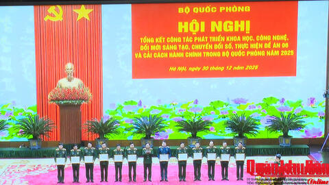 Bộ Quốc phòng: Tổng kết công tác phát triển khoa học, công nghệ, đổi mới sáng tạo, chuyển đổi số.