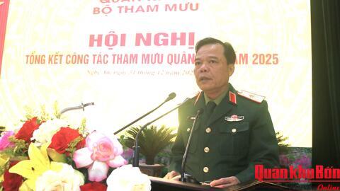 Bộ Tham mưu Quân khu 4 tổng kết công tác tham mưu năm 2025