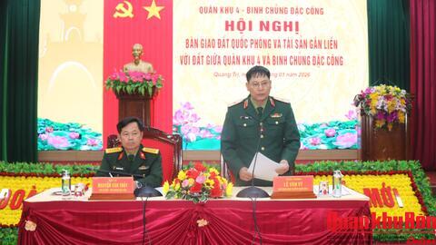 Quân khu 4: Bàn giao đất quốc phòng cho Binh chủng Đặc công