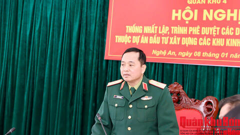 Quân khu 4 thống nhất lập trình phê duyệt các dự án thành phần khu Kinh tế - Quốc phòng