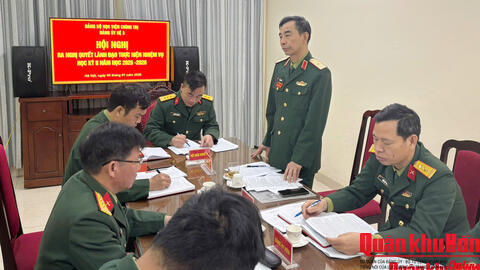 Đảng ủy Hệ 3, Học viện Chính trị: Ra Nghị quyết lãnh đạo thực hiện nhiệm vụ Học kỳ II năm học 2025 - 2026