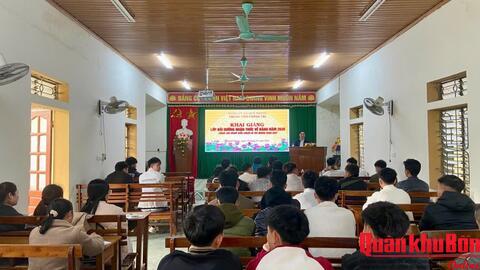 Xã Quế Phong, tỉnh Nghệ An: Bồi dưỡng nhận thức về Đảng cho thanh niên ưu tú chuẩn bị nhập ngũ