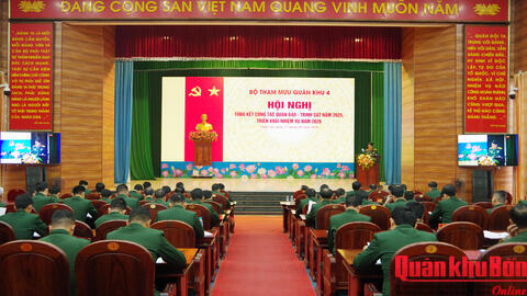Quân khu 4: Triển khai nhiệm vụ Quân báo - Trinh sát năm 2026