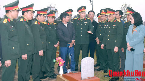 Ban Chỉ đạo Quốc gia 515 khảo sát thực trạng mộ liệt sĩ chưa xác định thông tin tại Nghệ An