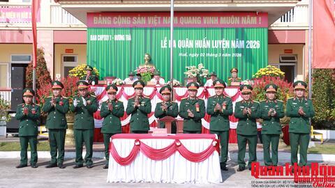 Ban Chỉ huy Phòng thủ khu vực 1 – Hương Trà (Thành phố Huế) tổ chức Lễ ra quân huấn luyện năm 2026