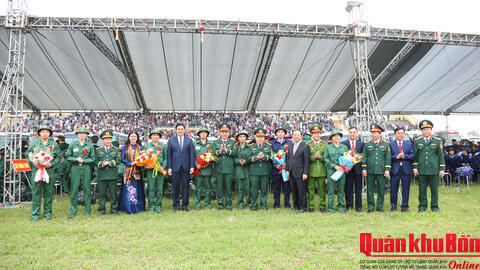 Xã Diễn Châu, Nghệ An: Rộn ràng Ngày hội tòng quân