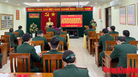 Khoa Binh chủng, Học viện Chính trị: Phát động thi đua cao điểm