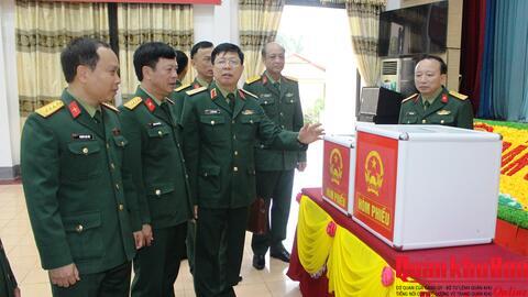 Lực lượng vũ trang Quân khu 4: Chuẩn bị tốt cho ngày bầu cử