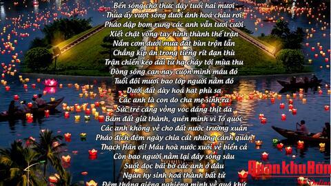 Giới thiệu ca khúc mới: Đêm hoa đăng bên dòng Thạch Hãn