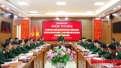 Sư đoàn 324 (Quân khu 4) Tập huấn Cuộc thi chính luận về bảo vệ nền tảng tư tưởng của Đảng năm 2026