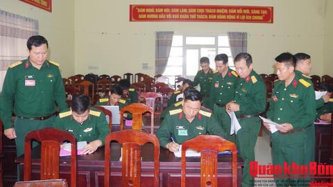 Ban Chỉ huy Phòng thủ khu vực 3 - Phú Lộc (thành phố Huế): Hội thi Báo cáo viên giỏi năm 2026