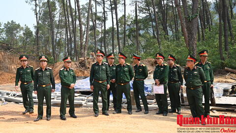 Quân khu 4: Đẩy nhanh tiến độ xây dựng thao trường huấn luyện, diễn tập