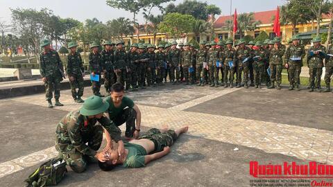 Lữ đoàn Pháo binh 16 (Quân khu 4): Tập huấn cứu hộ, cứu nạn và phòng, chống say nắng, nóng