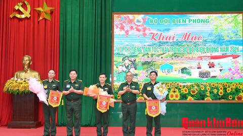 Hội thi tiếng dân tộc Thái trong Bộ đội Biên phòng năm 2026