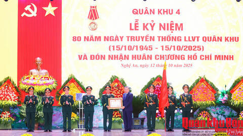Lực lượng vũ trang Quân khu 4: Phấn đấu xứng danh truyền thống Anh hùng