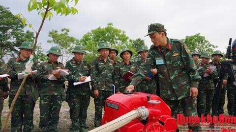 Trung đoàn 19, Sư đoàn 968 (Quân khu 4) tập huấn vận hành, sử dụng trang thiết bị phòng cháy chữa cháy, cứu hộ cứu nạn