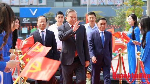 Tổng Bí thư, Chủ tịch nước Tô Lâm và đại biểu dự Lễ kỷ niệm 120 năm Ngày sinh Tổng Bí thư Hà Huy Tập