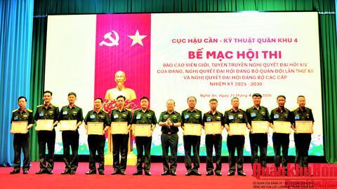 Cục Hậu cần – Kỹ thuật Quân khu 4: Tổ chức Hội thi báo cáo viên giỏi năm 2026