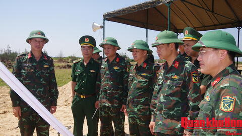 Kiểm tra địa điểm dự kiến diễn tập