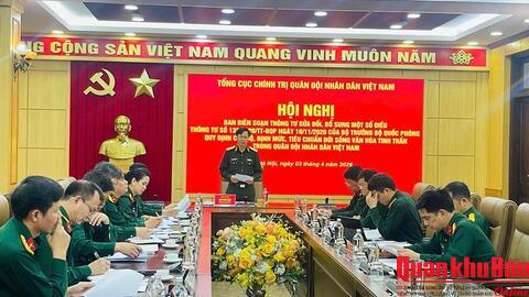 Kỷ niệm 80 năm Ngày truyền thống Văn phòng Tổng cục Chính trị (11/5/1946 - 11/5/2026) Xứng danh truyền thống “trung thành tận tụy, kiên định nhạy bén, đoàn kết quyết thắng”