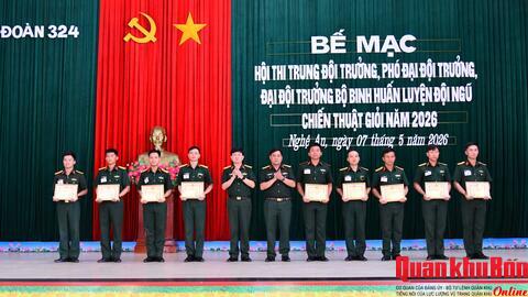 Sư đoàn 324: Tổ chức Hội thi cán bộ giỏi