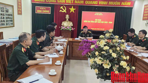 Khoa Binh chủng, Học viện Chính trị chuẩn bị chu đáo phục vụ kiểm tra tổng hợp
