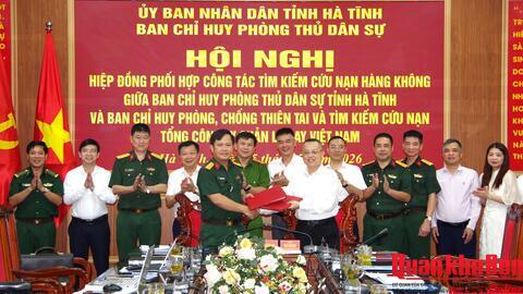 Hà Tĩnh hiệp đồng phối hợp tìm kiếm cứu nạn hàng không