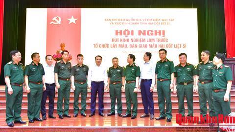Rút kinh nghiệm làm trước tổ chức lấy mẫu, bàn giao mẫu hài cốt liệt sĩ