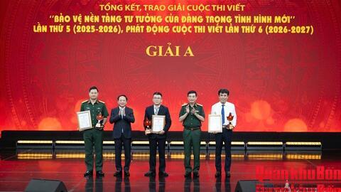 Tổng kết và trao giải Cuộc thi viết “Bảo vệ nền tảng tư tưởng của Đảng trong tình hình mới” lần thứ 5 (2025-2026), phát động Cuộc thi viết lần thứ 6 (2026-2027)